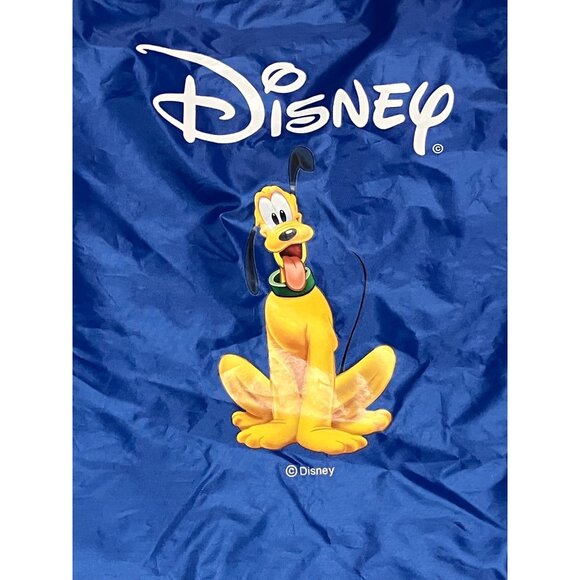 Disney Pluto Blue Drawstring Bag Yellow Bone Poop Bag Holder Gold Dog Tag Charm - Picture 8 of 10